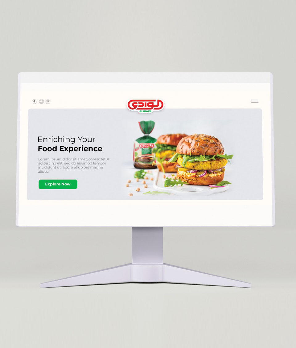 Al Wadi Food Website                                                                                                                                                                                    