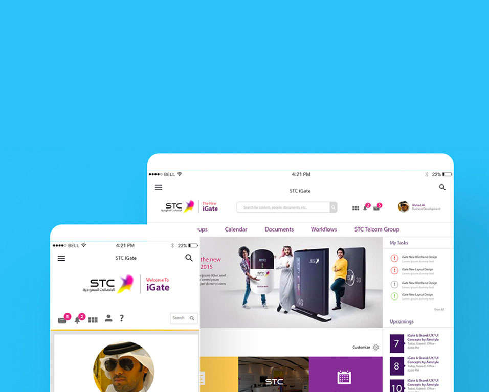 Saudi Arabia's major telecom group STC's relaunches its iGate portal with a new UX-UI solution